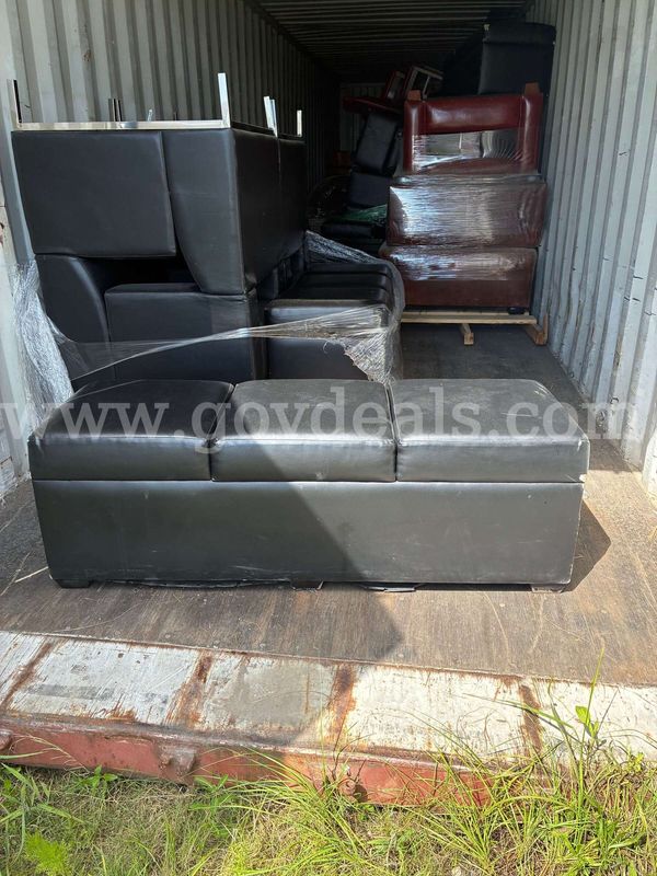 Soft Black Leather Benches - set of 4