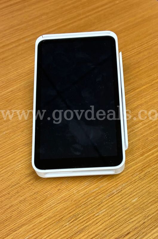 White Square Terminal POS with power adapter in good working condition