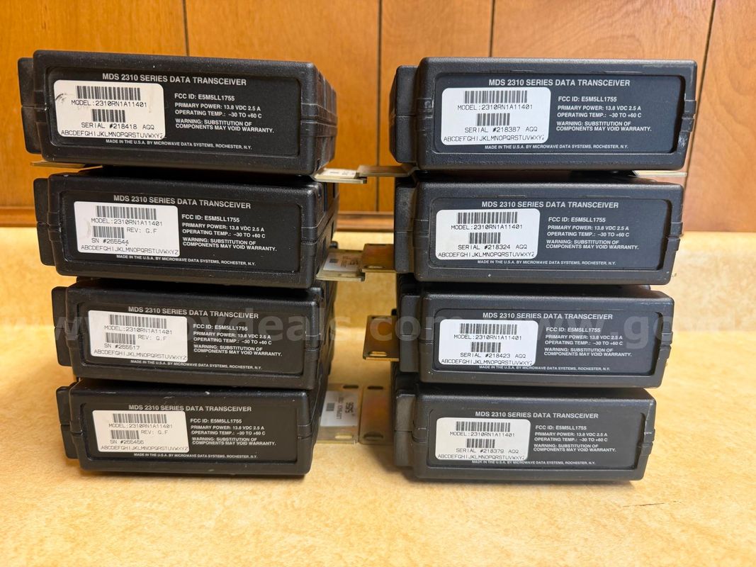 MICROWAVE DATA SYSTEMS (MDS) 2310 SERIES DATA TRANCEIVERS LOT OF 8