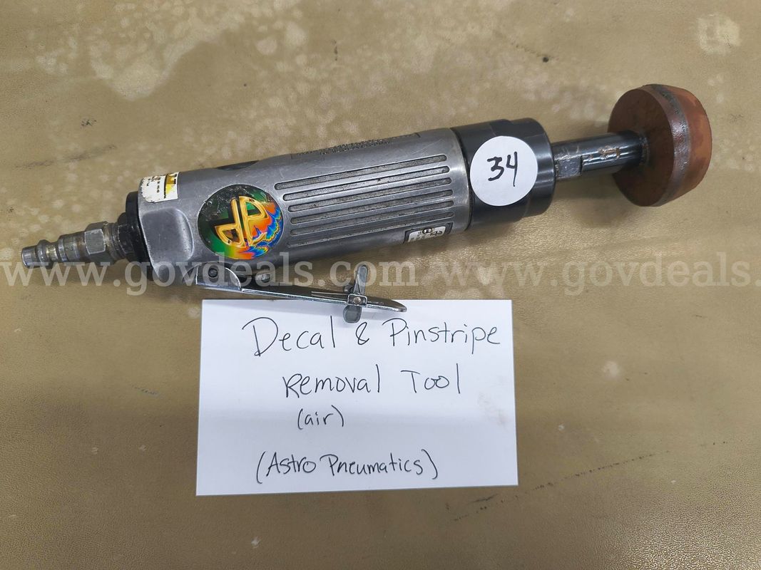 Decal and Pinstripe removal tool, air operated (LOT 34)