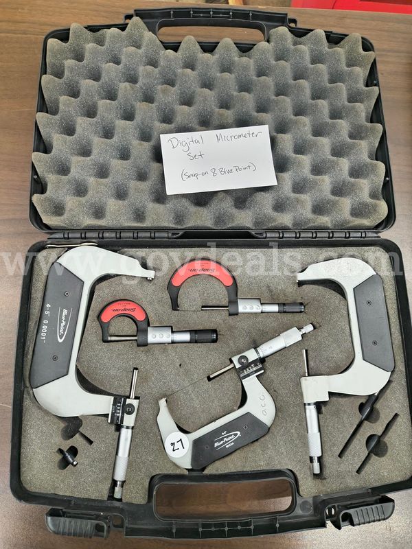DIGITAL MICROMETER - SNAP-ON, BLUE POINT (lot 27)