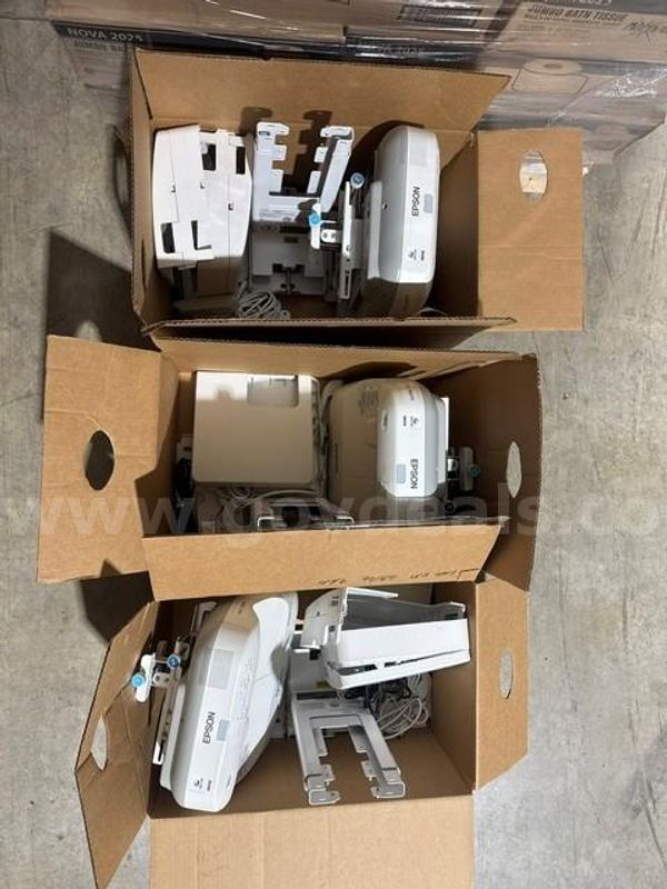 Epson BrightLink 595Wi Interactive WXGA 3LCD Projector (LOT OF 3)