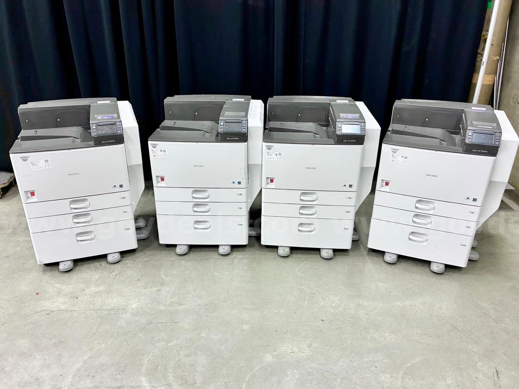 Lot of 4 Printers: Ricoh Aficio SP 8300DN (422-54)