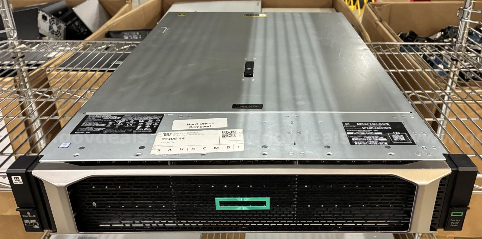 HPE Proliant Gen 10 Server (Hard Drives Removed) (425-11)