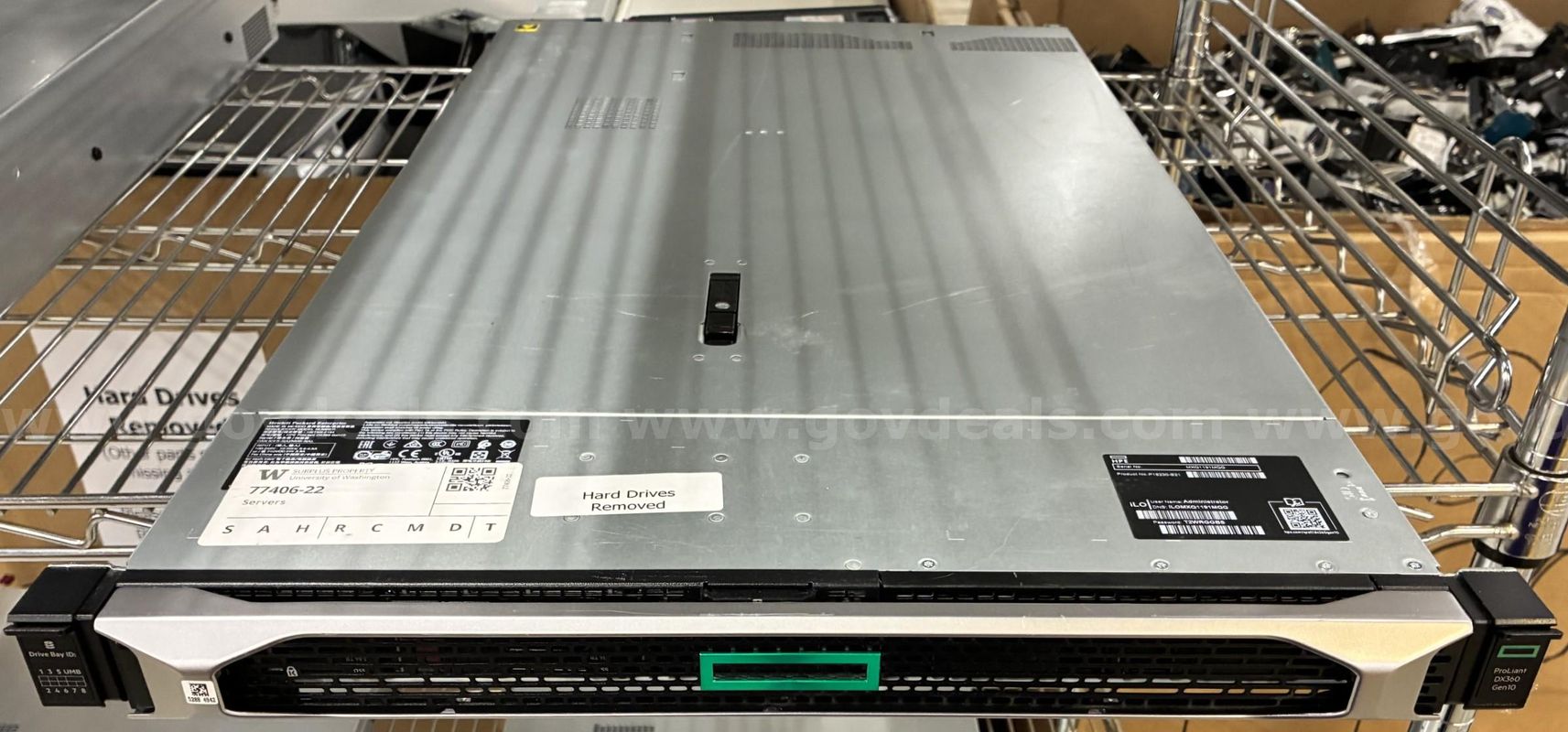 HPE Proliant Gen 10 Server (Hard Drives Removed) (425-12)