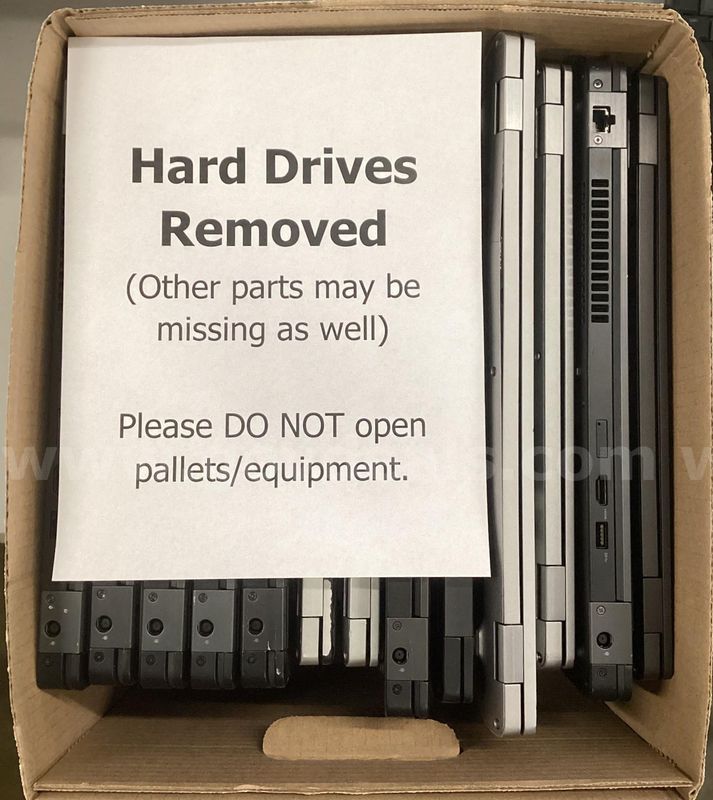 Lot of 13 Laptops: Dell Latitude (Hard Drives Removed) (425-33)