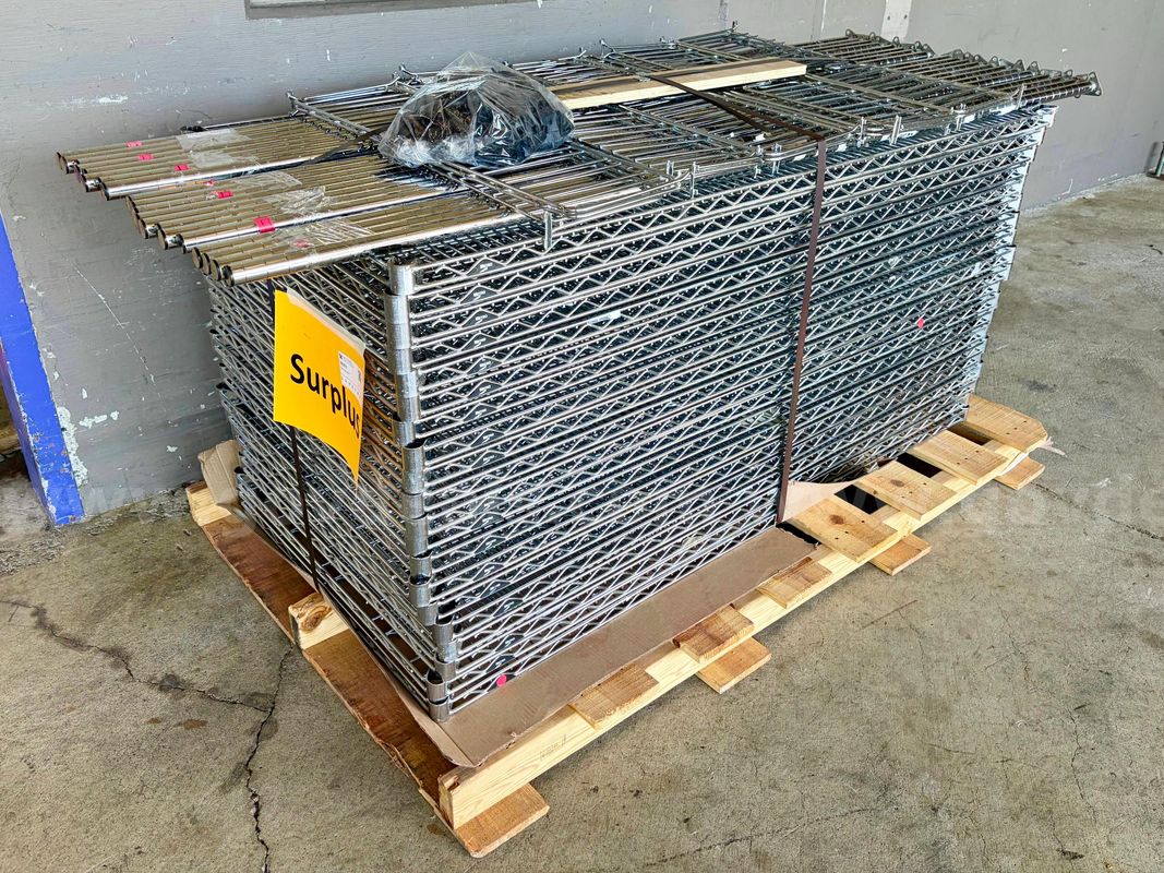Pallet of Industrial Wire Shelving (426-41)