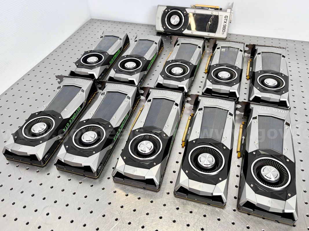 Lot of 11 GPUs: Nvidia Ti Series (426-44)