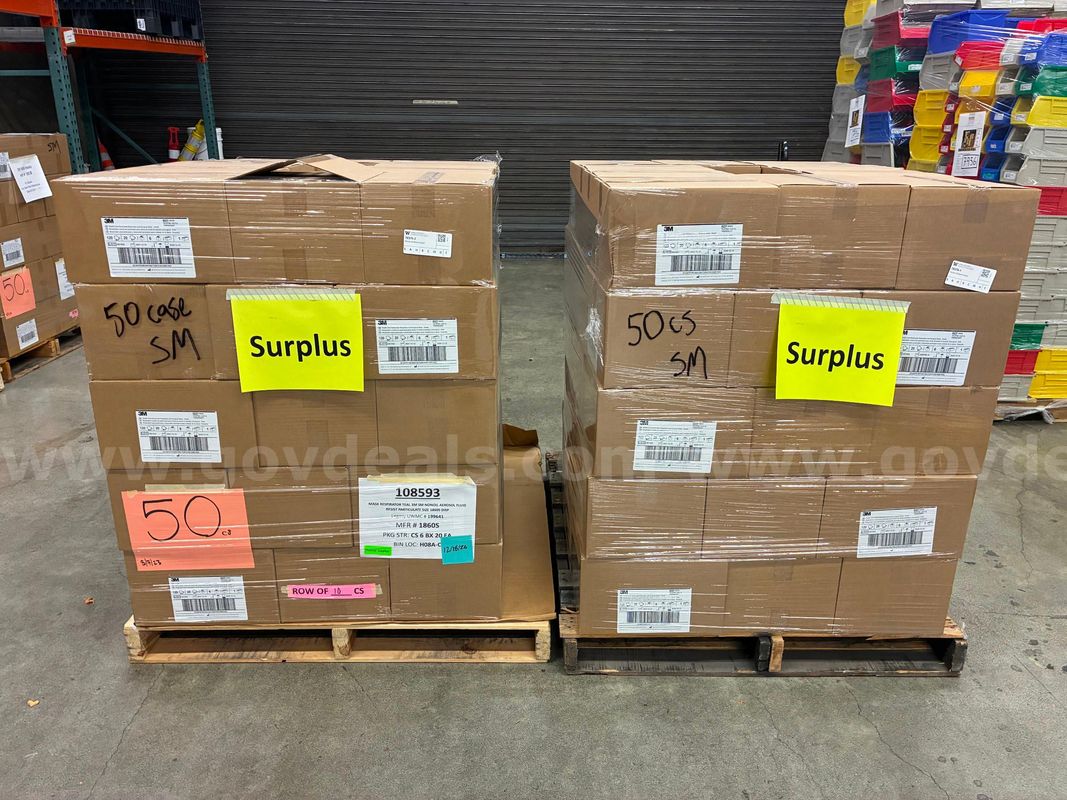 Lot of 2 Pallets of Small 3M N95 Masks (428-11)