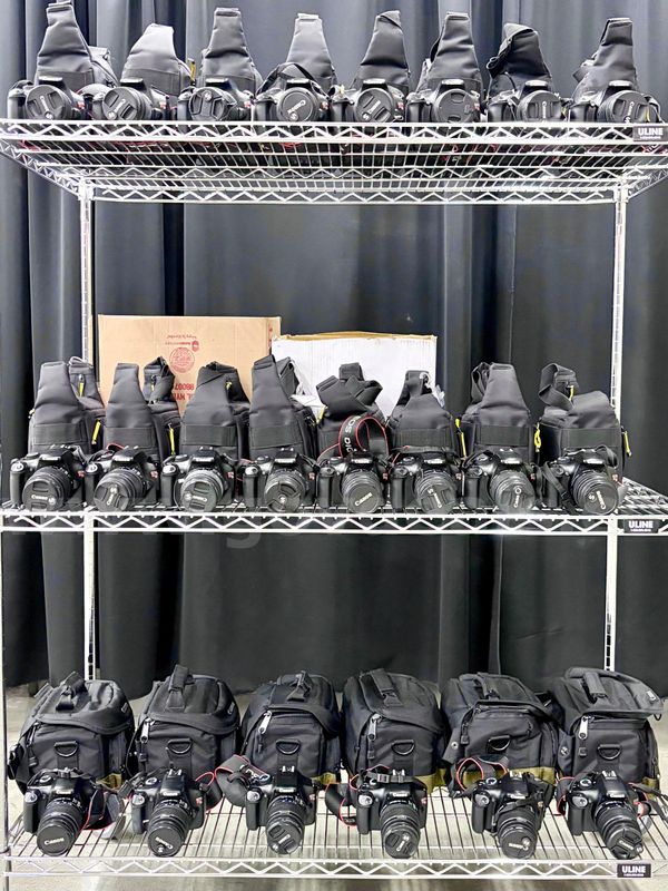 Lot of 22 DSLR Cameras: Canon T3 (428-19)