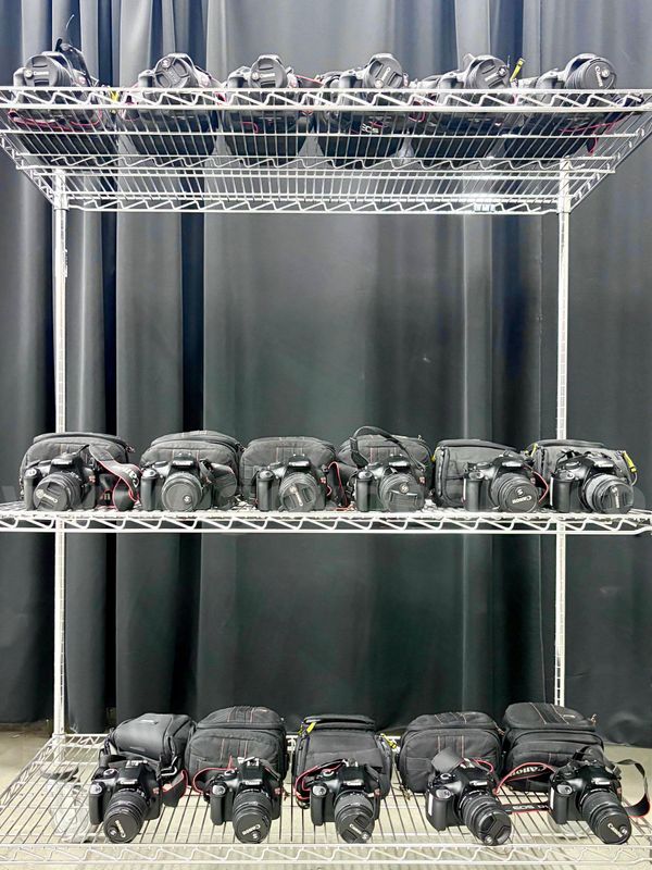 Lot of 17 DSLR Cameras: Canon T3 & T5 (428-20)