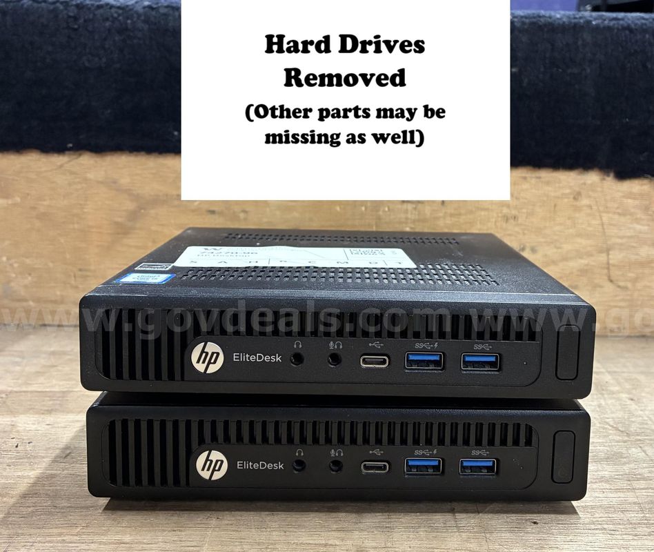 Lot of 15 Computers: HP EliteDesk 800 G2 Mini (Hard Drives Removed) (427-20)