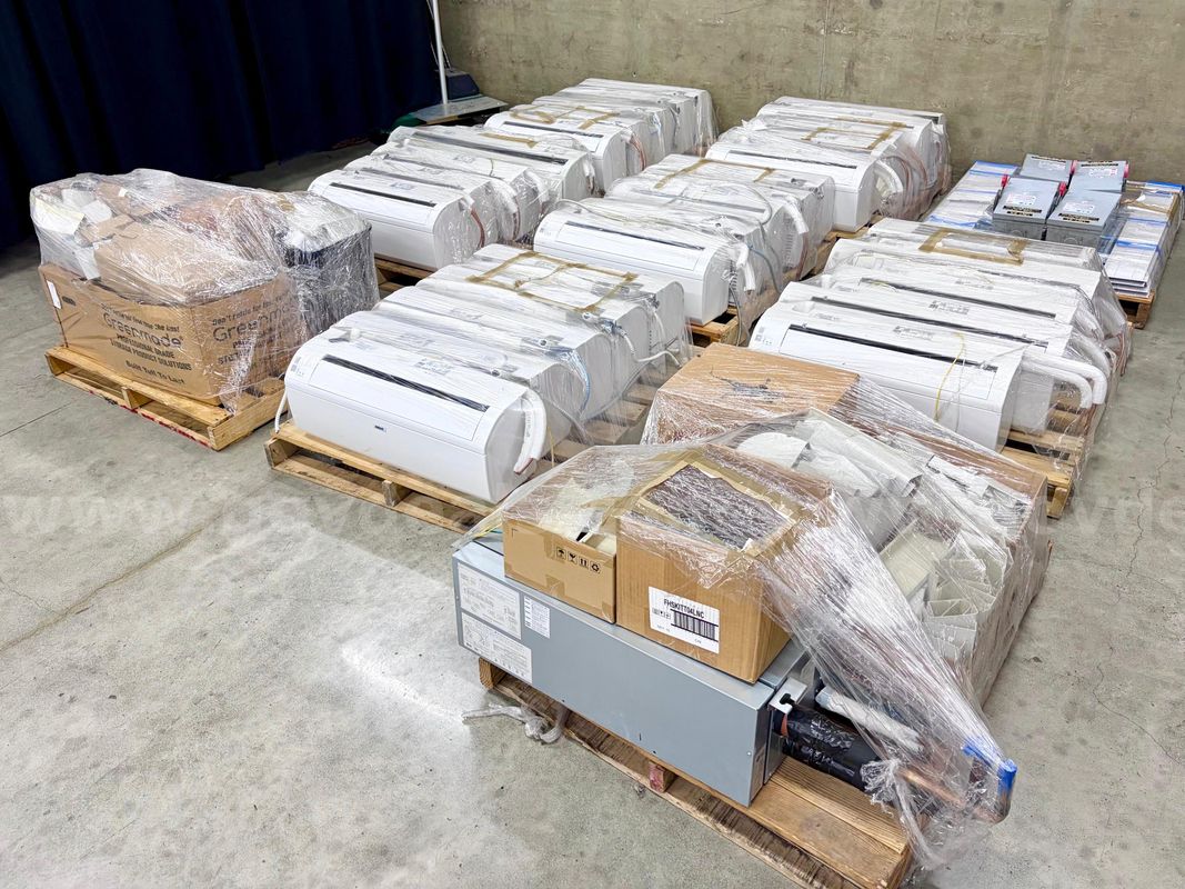 Lot of 9 Pallets of HVAC Equipment (428-36)
