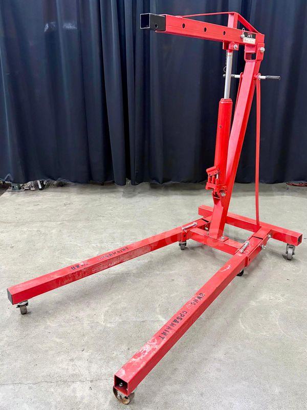 2-Ton Folding Hydraulic Shop Crane: JET JFHC-200X (428-46)