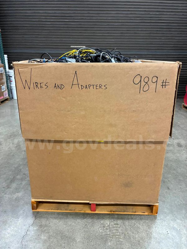 Gaylord of Misc. Wires and Power Adapters, Gross Weight 989 lbs. (428-50)