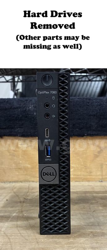 Lot of 8 Computers: Dell Optiplex Micro (Hard Drives Removed) (427-32)