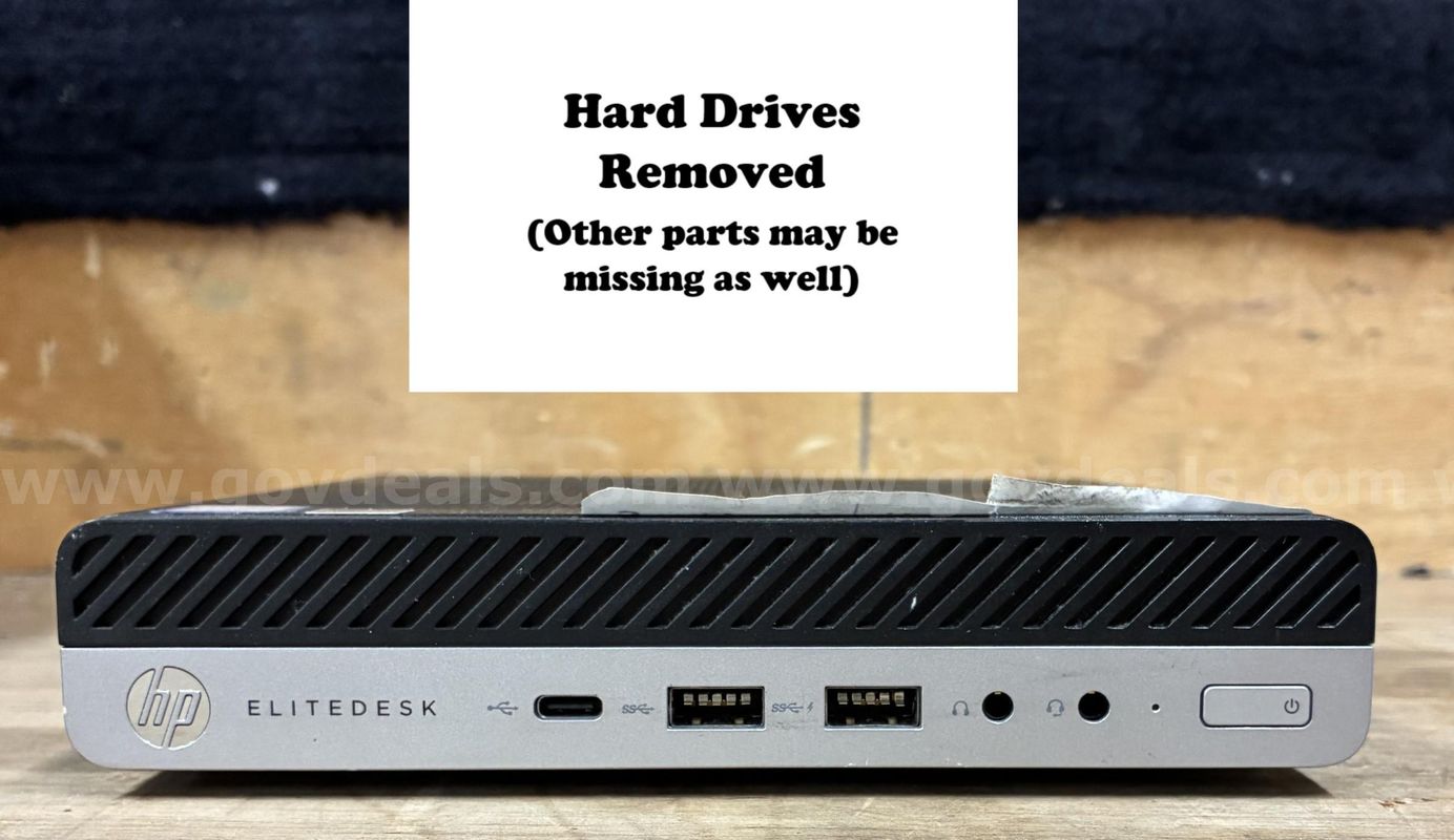 Lot of 16 Computers: HP EliteDesk 800 G3 Mini (Hard Drives Removed) (427-35)