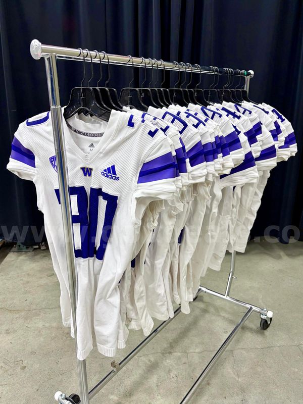 Lot of 20 "Game Worn" University of Washington Football Jerseys (428-48)