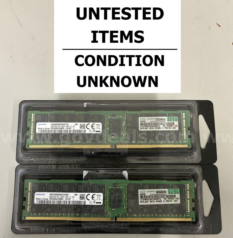 Lot of 4 RAM: SAMSUNG 64GB DDR4 RDIMM (427-36)