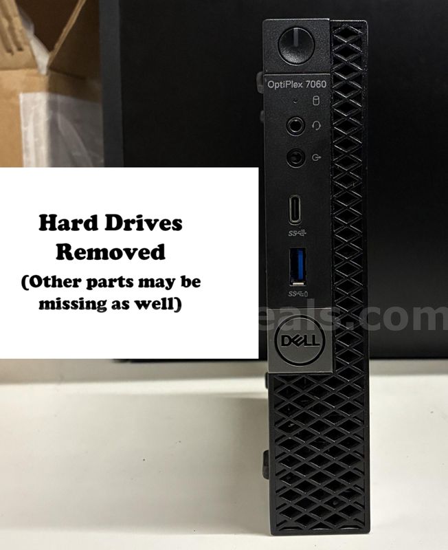 Lot of 8 Computers: Dell Optiplex Micro (Hard Drives Removed) (427-37)