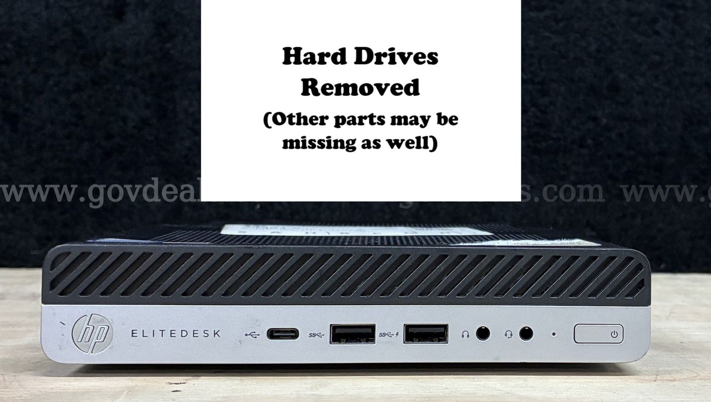 Lot of 16 Computers: HP EliteDesk 800 G3 Mini (Hard Drives Removed) (427-45)