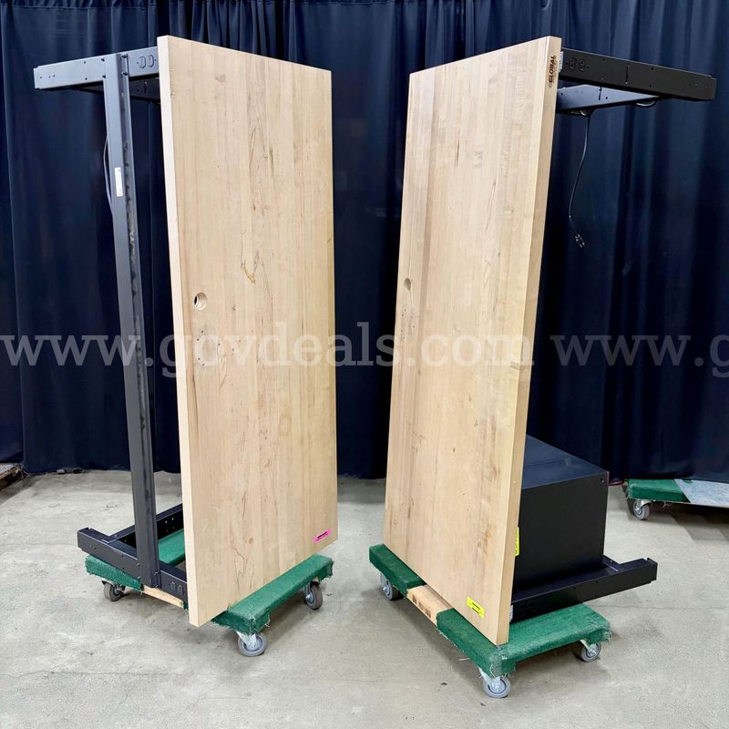 Lot of 2 6' Butcher Block Workbenches: Global Industrial (430-9)
