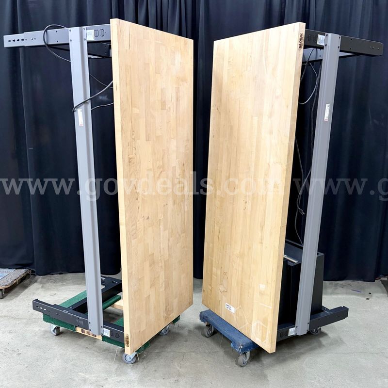 Lot of 2 6' Butcher Block Workbenches: Global Industrial (430-11)