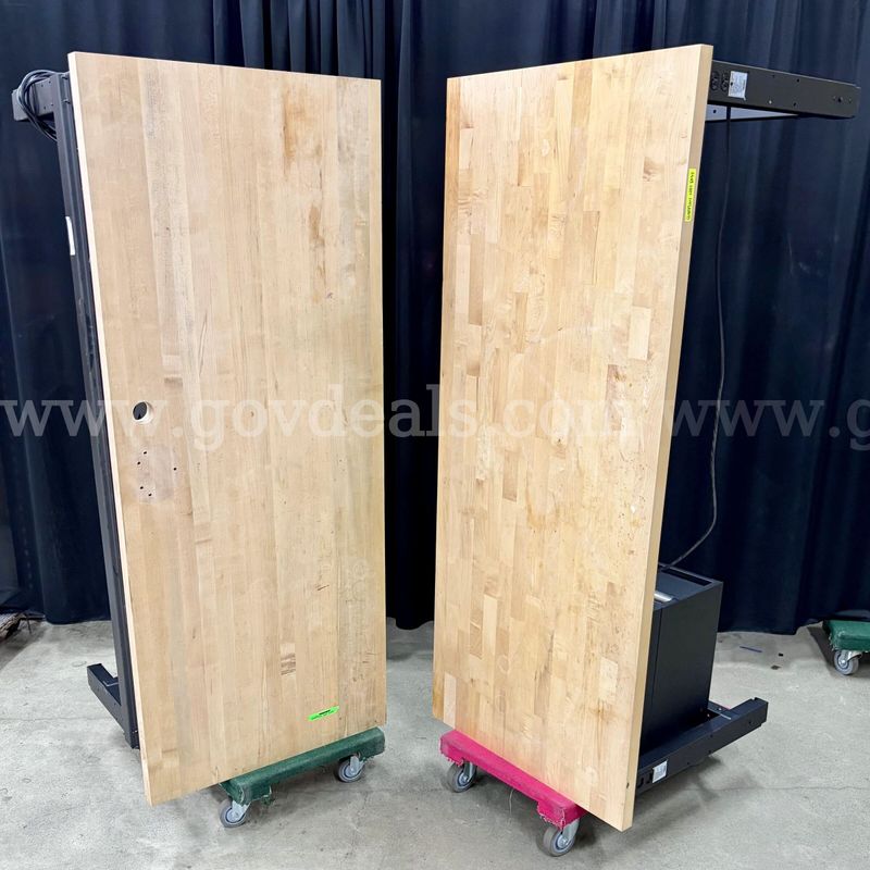 Lot of 2 6' Butcher Block Workbenches: Global Industrial (430-12)