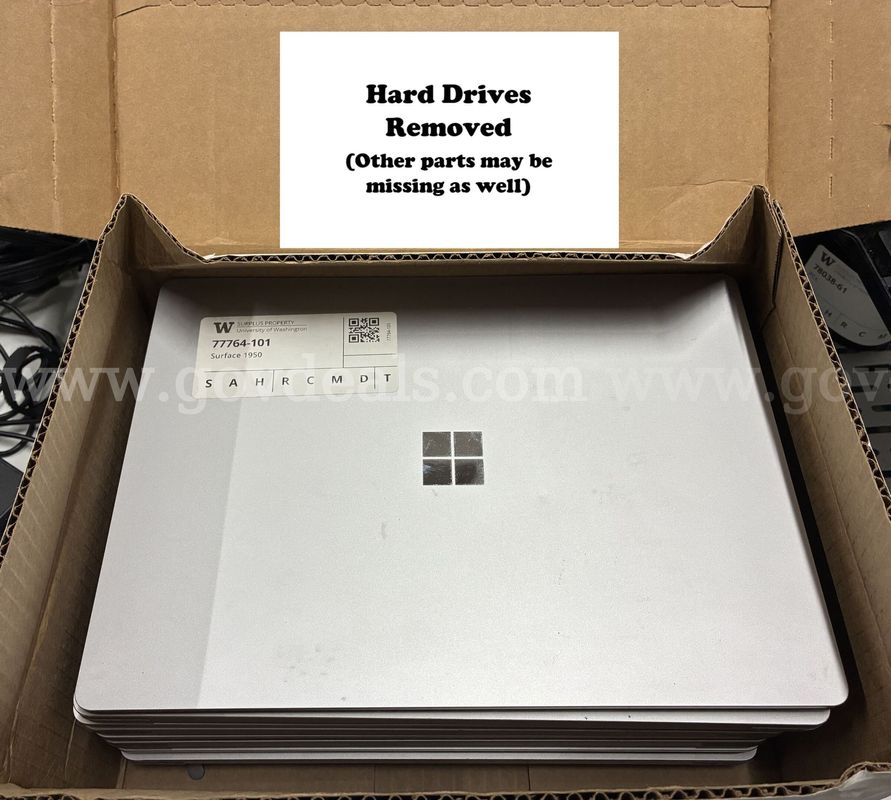 Lot of 9 Laptops: Microsoft Surface 4 (Hard Drives Removed) (427-47)