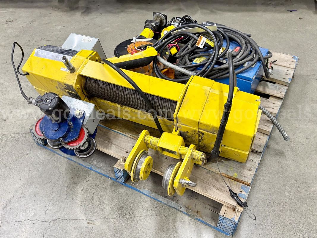 Pallet of Misc. Electric Trolleys and/or Winches, For Parts or Repair (430-31)