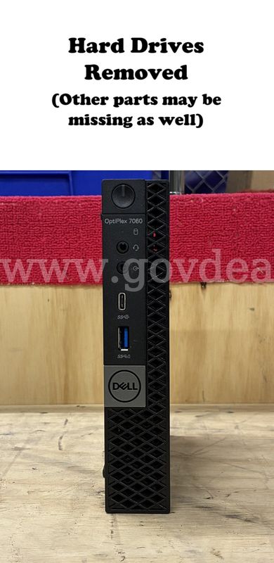 Lot of 16 Computers: Dell Optiplex 7060 Micro (Hard Drives Removed) (429-16)