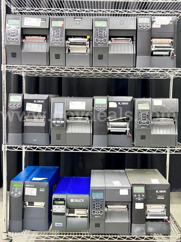 Lot of Label Printers: Zebra & Brady, Mixed Models (430-54)