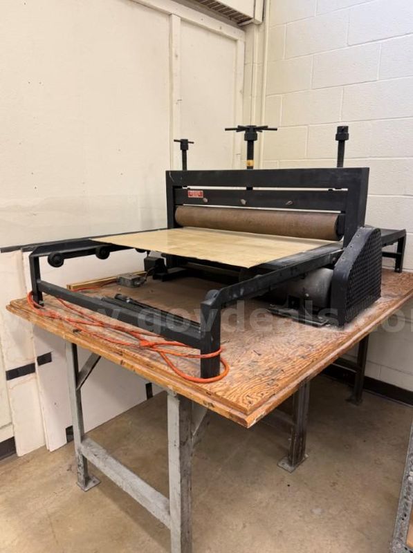 Wright Press Motorized Combination Press on stand