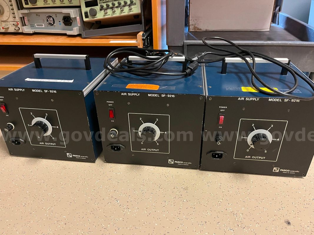 PASCO Air Supply Model SF-9216 (Lot of 3)