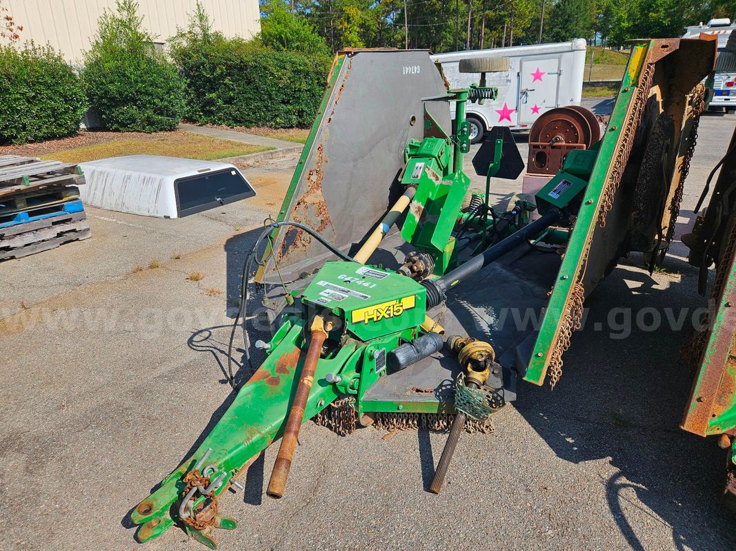 John Deere HX15 Flexwing Rotary Cutter Stump Jumper