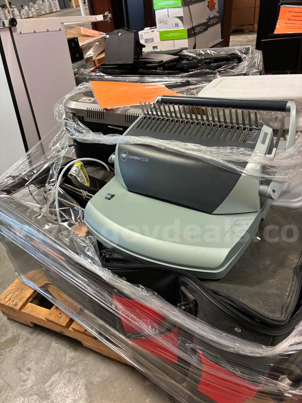 Various used office materials