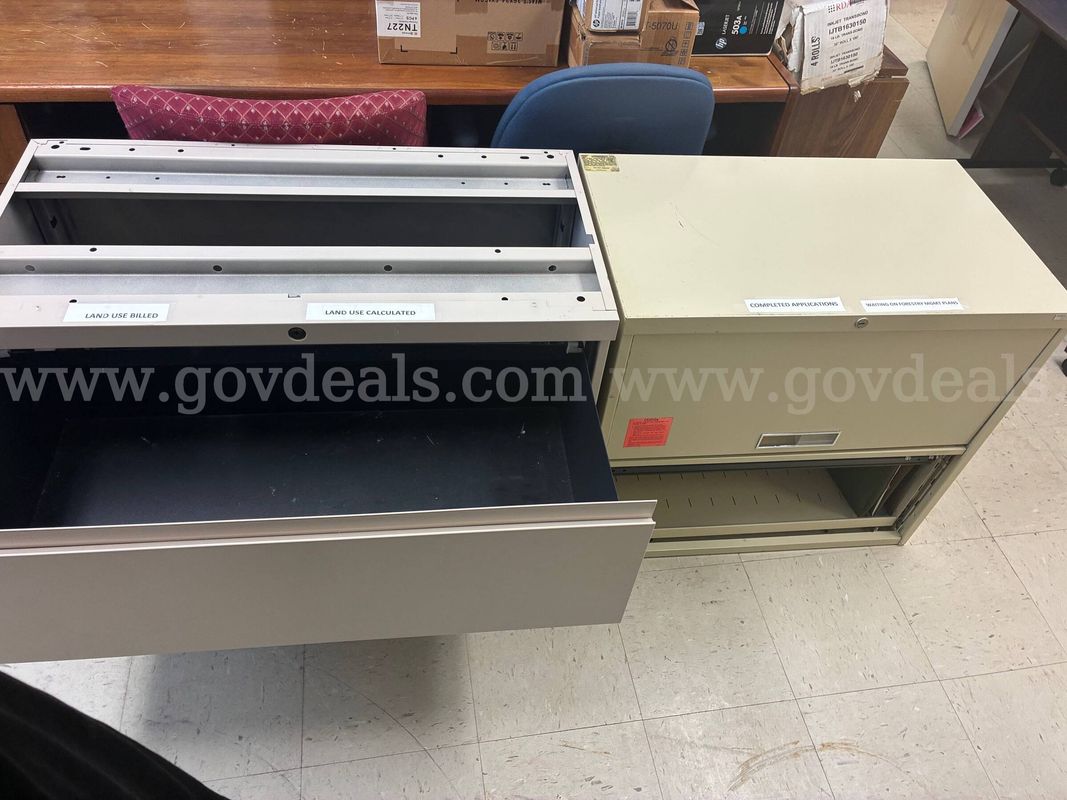 Desks And Metal Cabinets