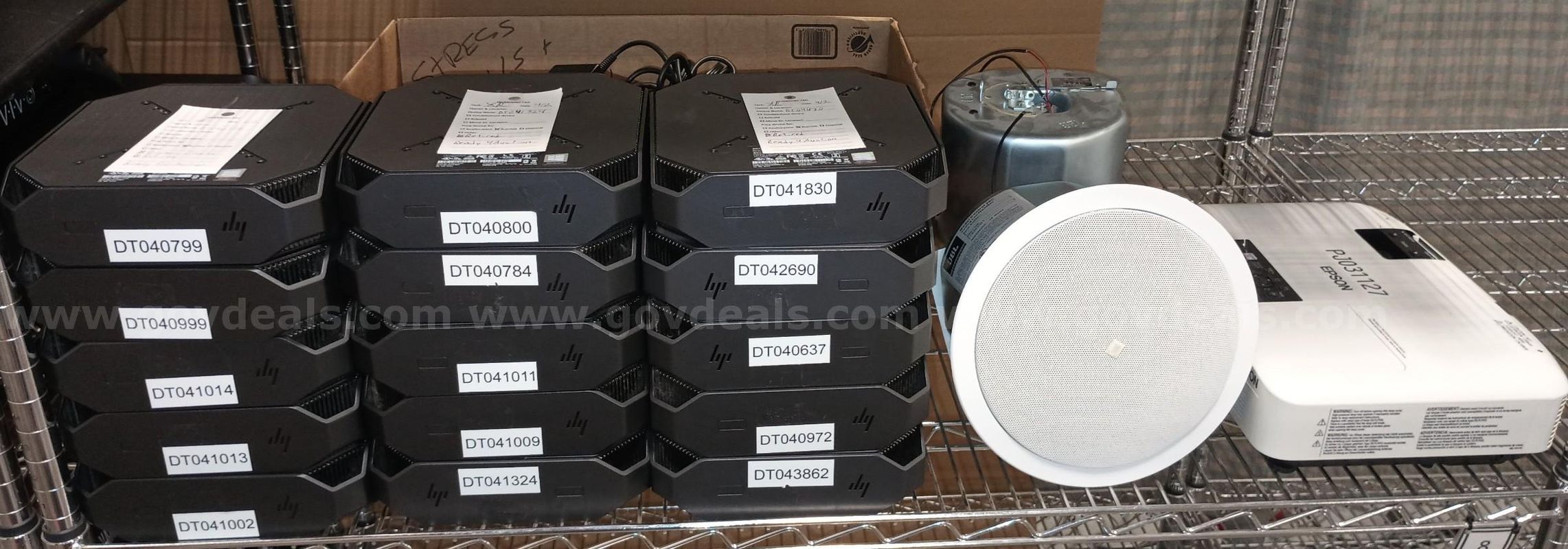 Lot of Computers, Speakers, Projector