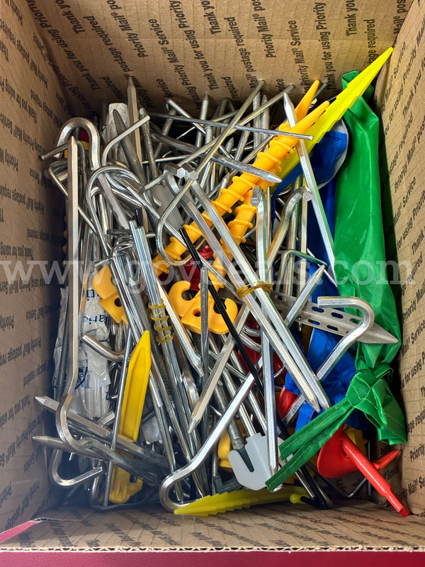 9.6 Pound Lot of Various Tent Stakes/PRE-OWNED/DS18437/98496/TSA