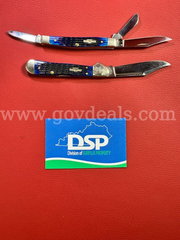 2 Case Blue Bone Folding Knives/PRE-OWNED/DS18721/99663/TSA