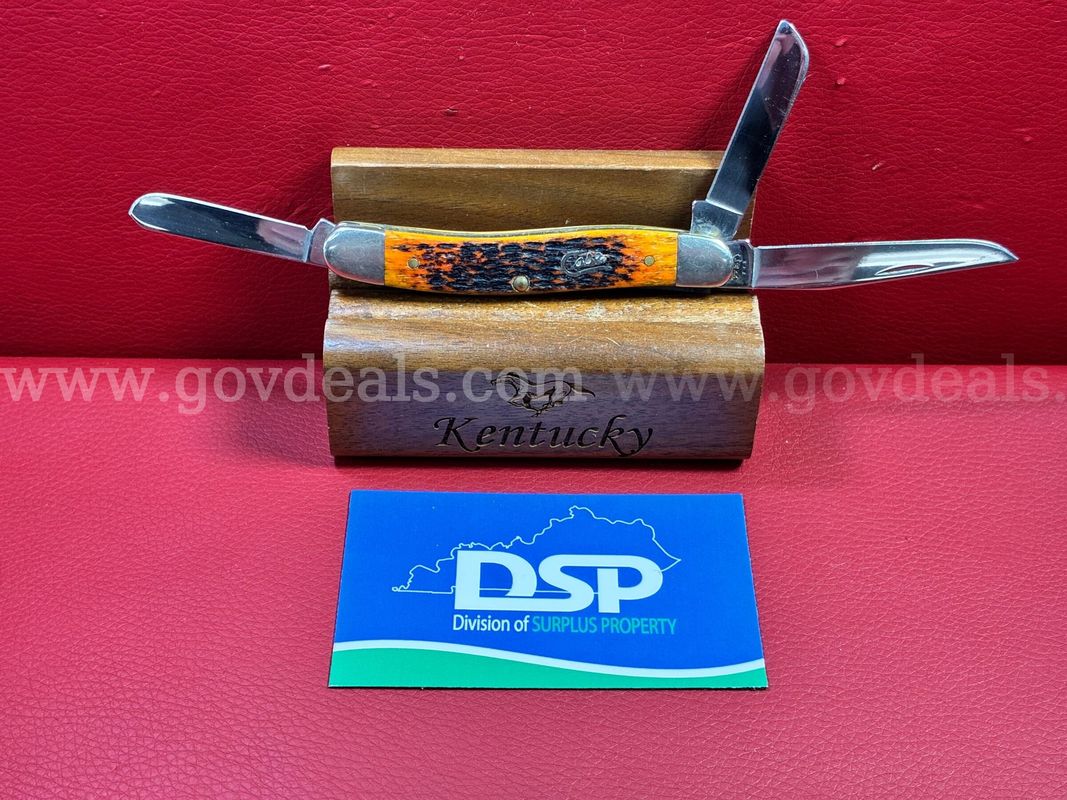 Case XX 6318 Autumn Bone Medium Stockman Knife/PRE-OWNED/DS18736/99715/TSA