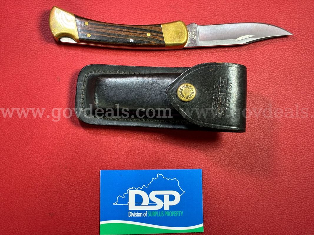 Buck 110 Knife with Sheath/PRE-OWNED/DS18750/99821/TSA