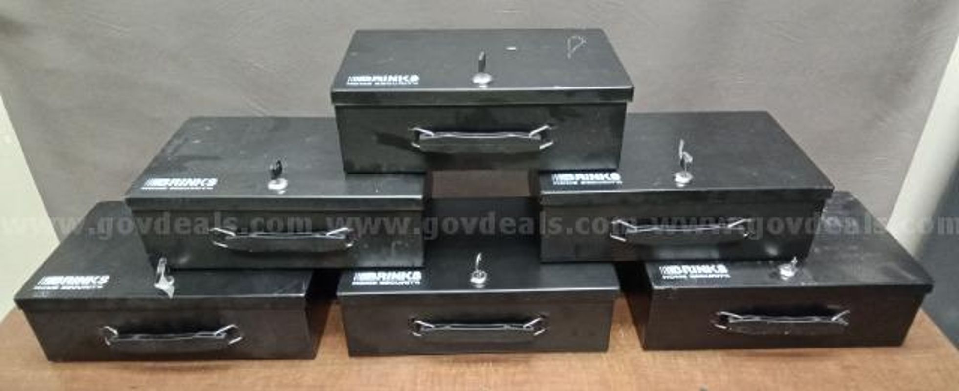 6 Brinks Lockboxes with Keys/PRE-OWNED/DS18756/99869/DSP