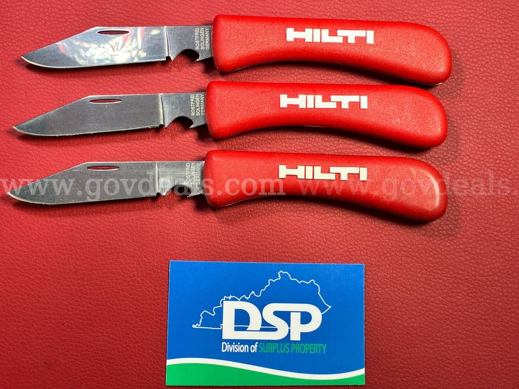 3 Hilti Folding Knives/PRE-OWNED/DS18757/99874/TSA