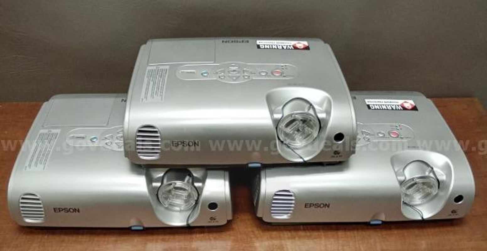 Lot of 3 Epson Model EMP-S3 Projectors/PRE-OWNED/DS18465/99007/DSP