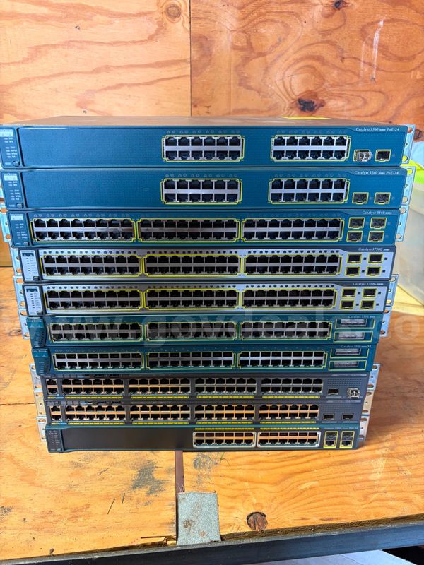 Lot of Catalyst PoE Switches