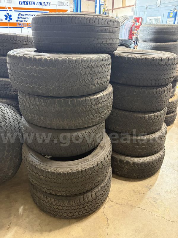 Lot of over (50) Assorted Used Tires