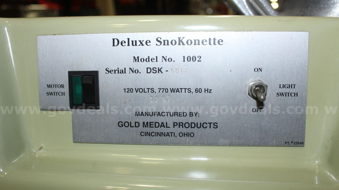 Sno Kone machine
