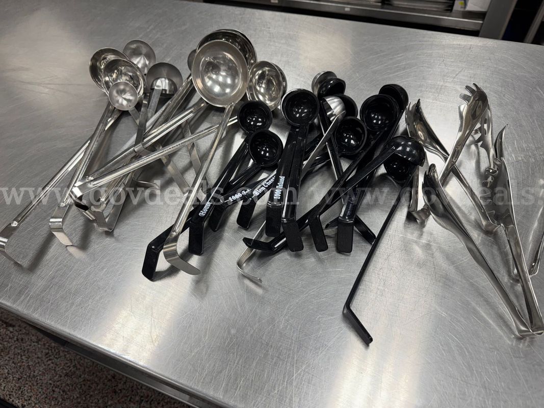 Various Ladles and Salad Tongs