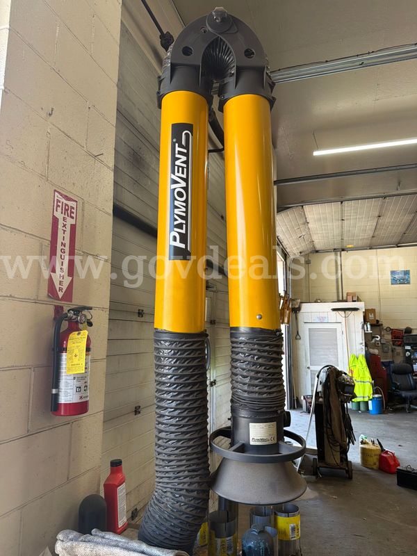 Plymovent Dual Hose Vehicle Exhaust Extraction System